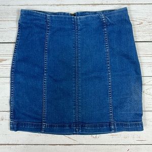 Free People Denim Mini Skirt, Sz 10